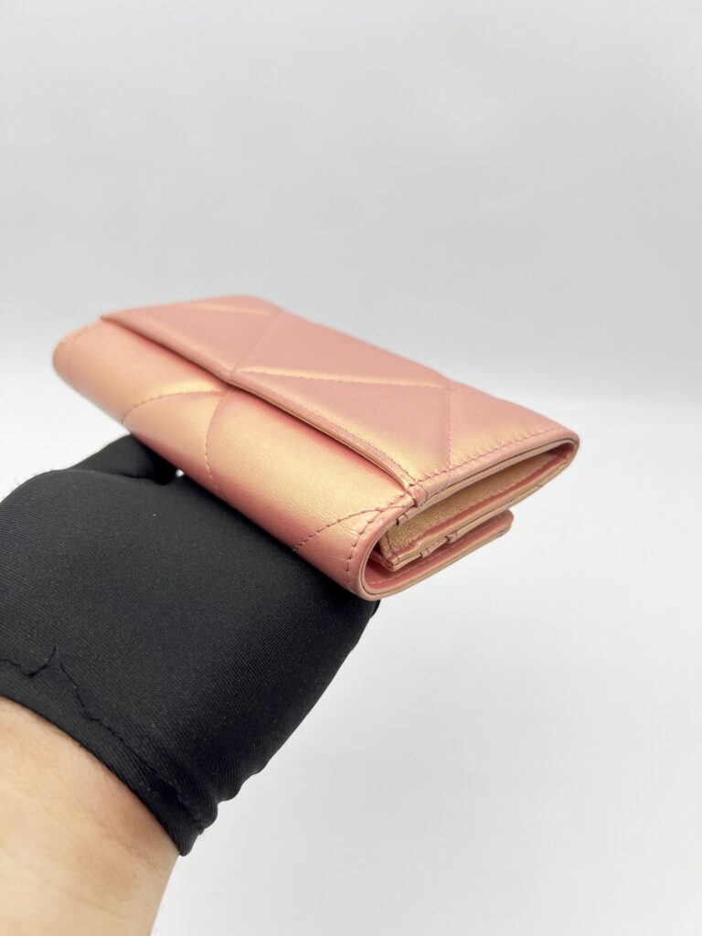Chanel Classic Long Flap Iridescent Pink GHW
