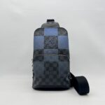 Louis Vuitton Avenue Sling Bag Damier Graphite Blue SHW