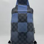 Louis Vuitton Avenue Sling Bag Damier Graphite Blue SHW