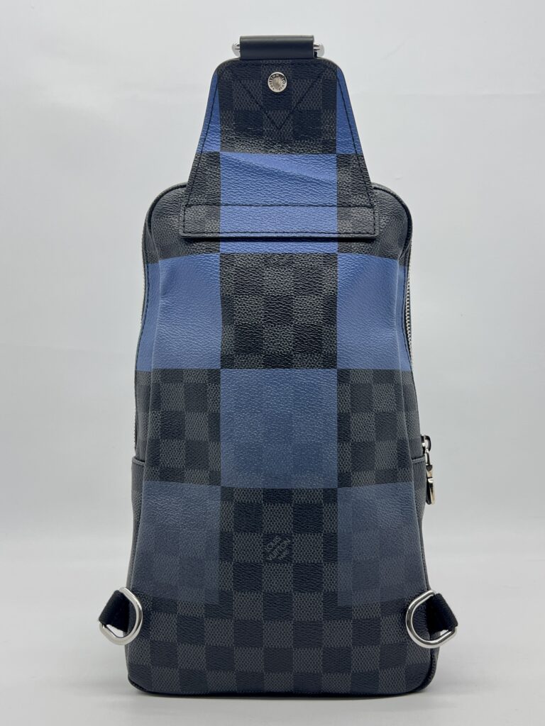 Louis Vuitton Avenue Sling Bag Damier Graphite Blue SHW