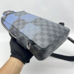 Louis Vuitton Avenue Sling Bag Damier Graphite Blue SHW