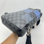 Louis Vuitton Avenue Sling Bag Damier Graphite Blue SHW