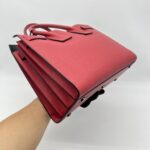Saint Laurent Sac De Jour Grained Red