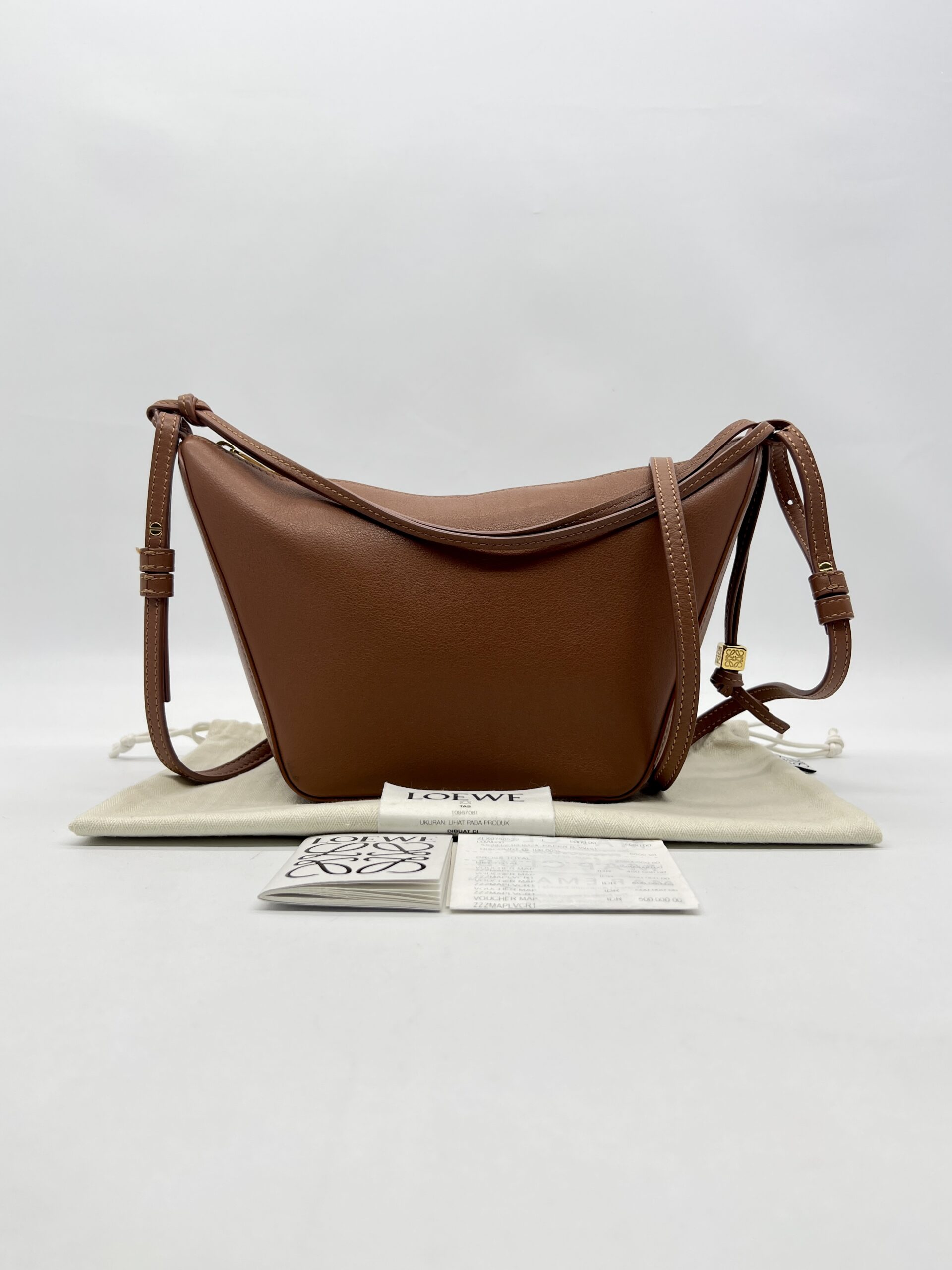 Loewe Hammock Hobo Mini Calfskin Tan GHW