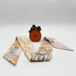 Hermes Twilly City Of Light Orange/Petrole/Vieux Rose