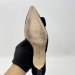 Manolo Blahnik Maysale Jewel Velvet Black