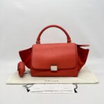 CELINE Trapeze Small Vermillon SHW