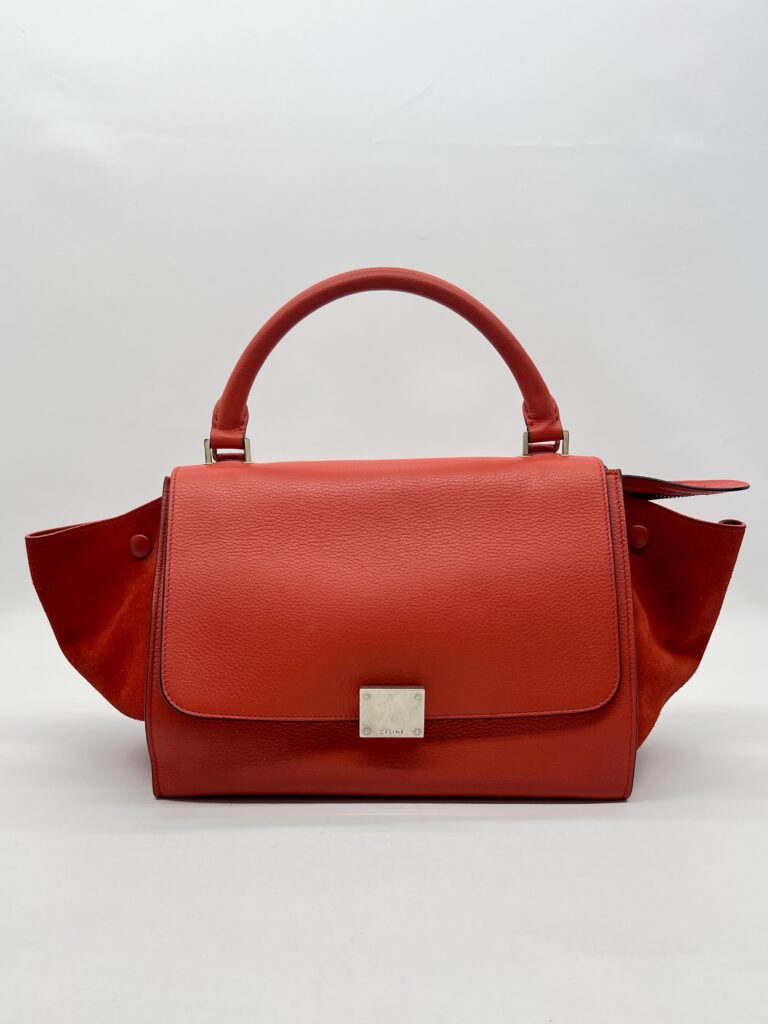 CELINE Trapeze Small Vermillon SHW