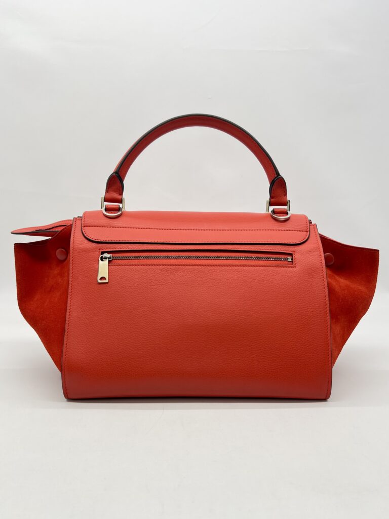 CELINE Trapeze Small Vermillon SHW