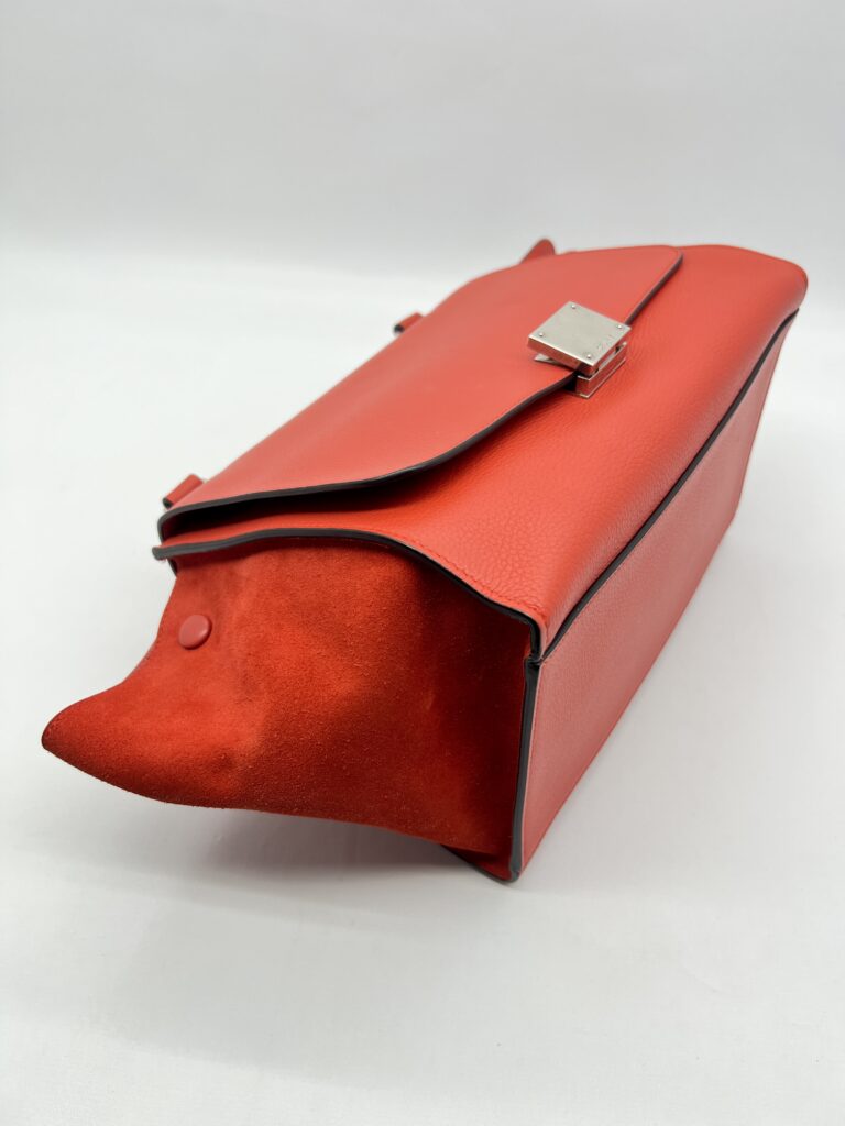 CELINE Trapeze Small Vermillon SHW