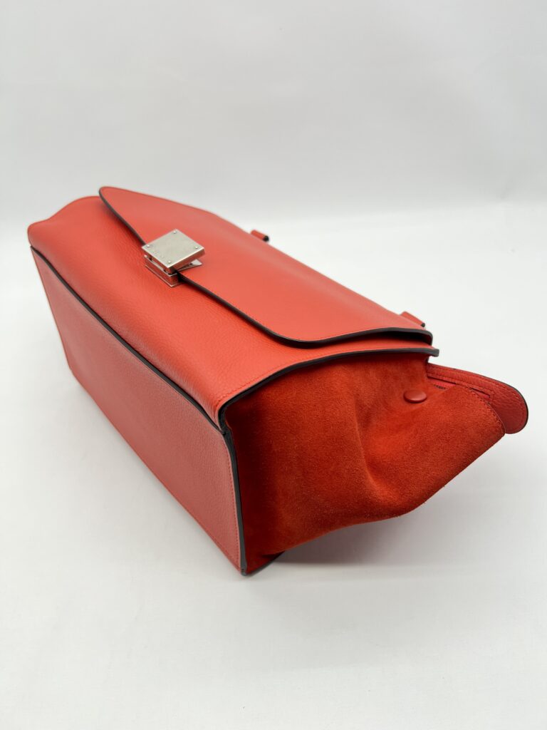 CELINE Trapeze Small Vermillon SHW