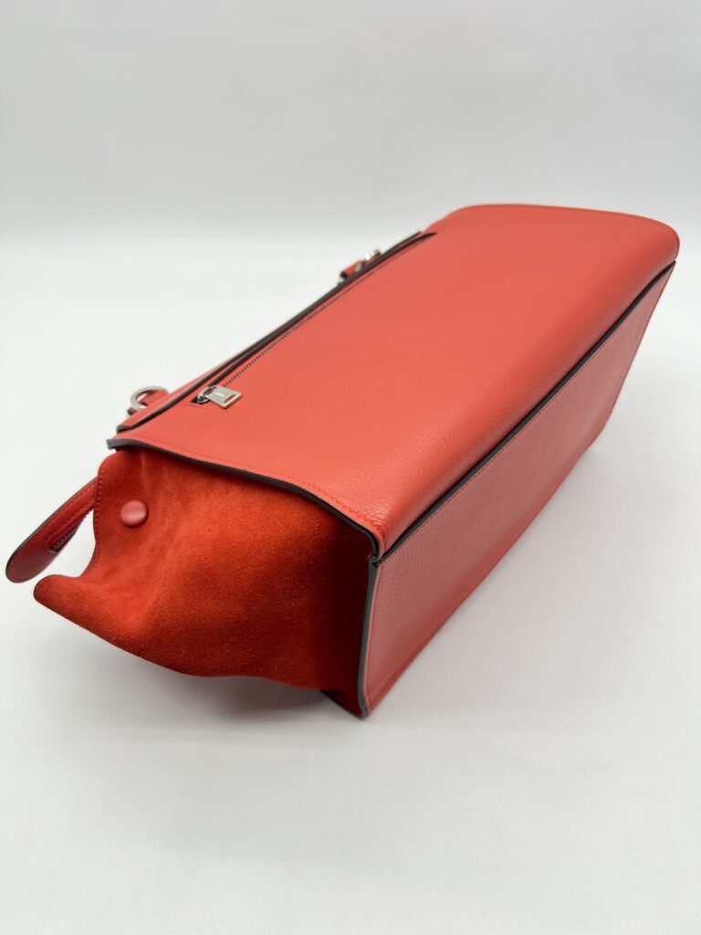 CELINE Trapeze Small Vermillon SHW