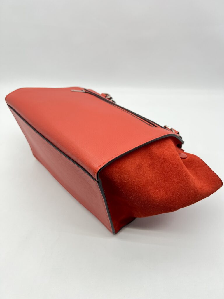 CELINE Trapeze Small Vermillon SHW