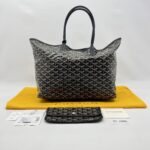 Goyard St Louis PM Goyardine Noir SHW