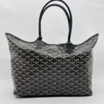 Goyard St Louis PM Goyardine Noir SHW