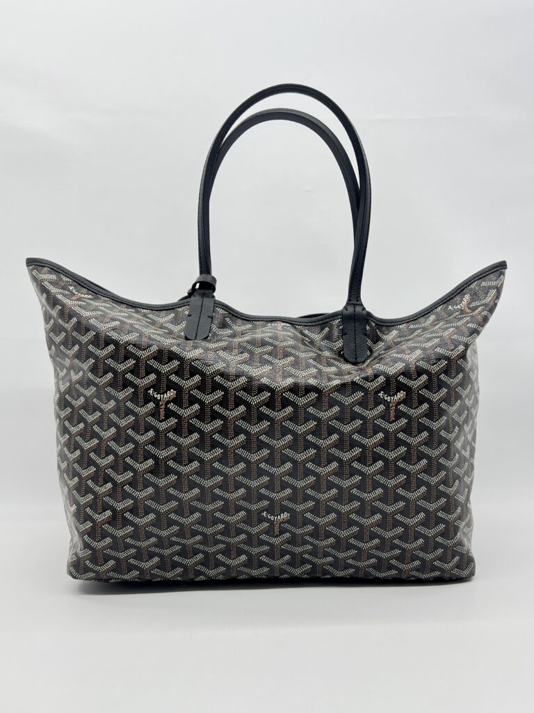 Goyard St Louis PM Goyardine Noir SHW