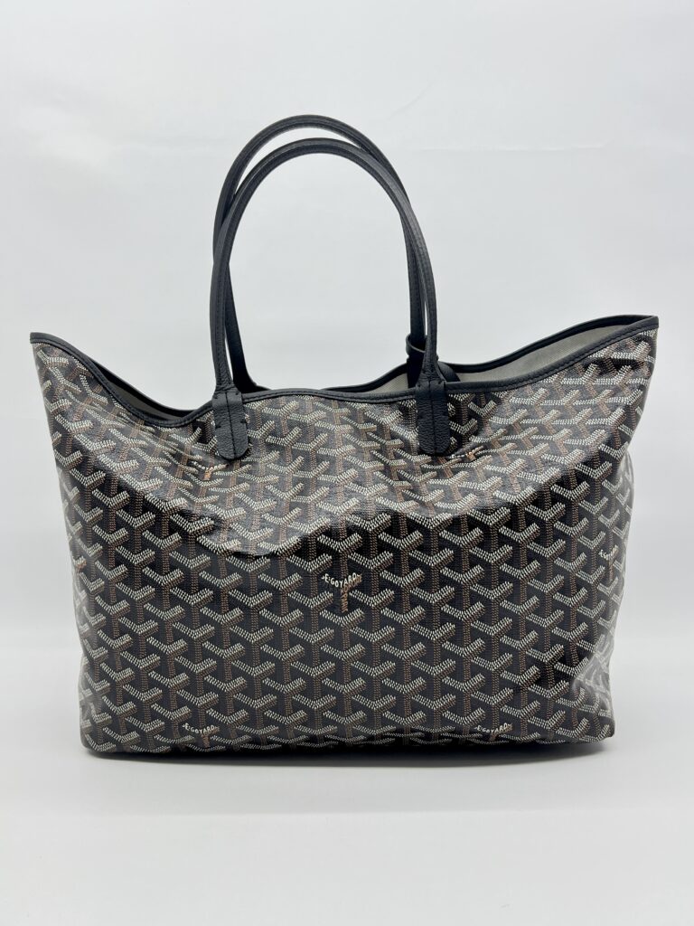 Goyard St Louis PM Goyardine Noir SHW