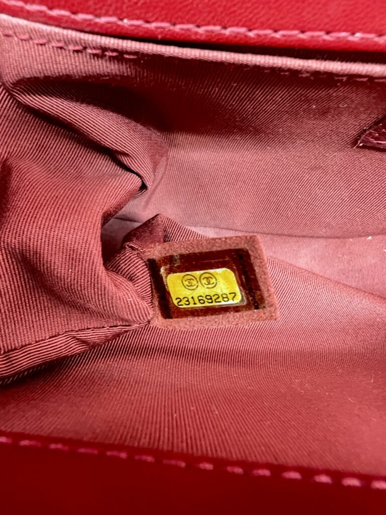 Chanel Boy 25 Lambskin Red GHW
