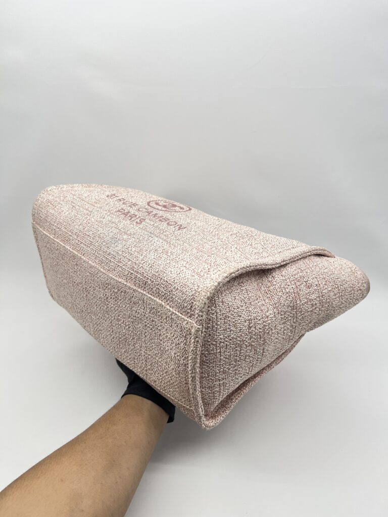Chanel Deauville Medium Raffia Pink GHW
