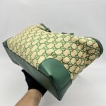 Gucci Ophidia Tote Bags GG Raffia Beige Green GHW