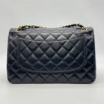 Chanel Classic Jumbo D Flap Lambskin Black Gold Hardware