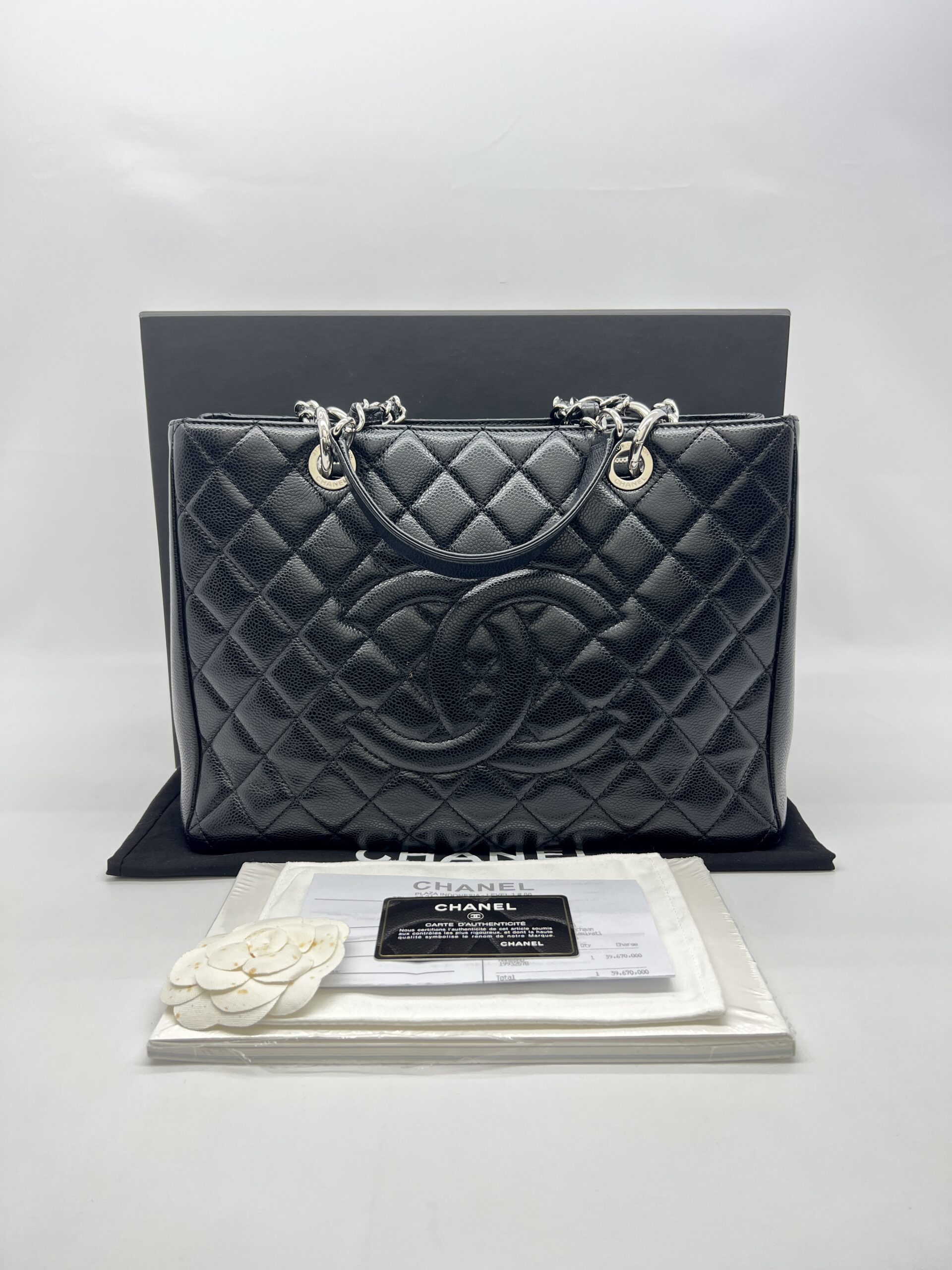 Chanel GST Caviar Black SHW