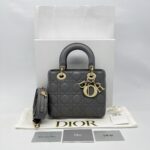 Dior Lady Dior Small Grey GHW