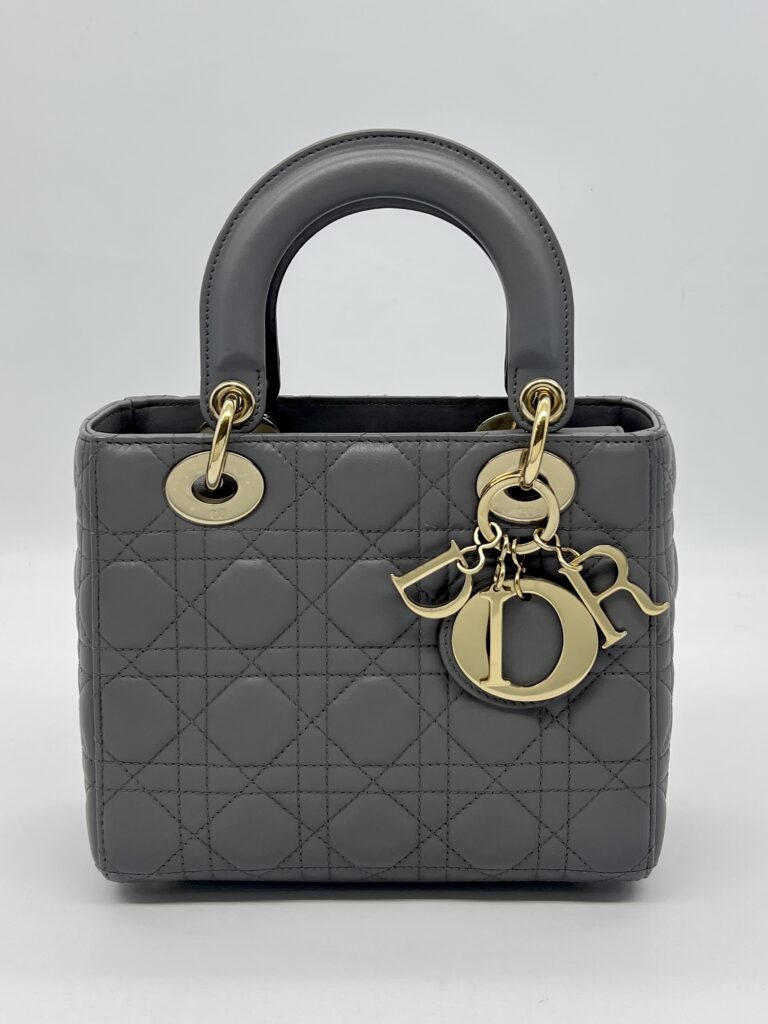 Dior Lady Dior Small Grey GHW