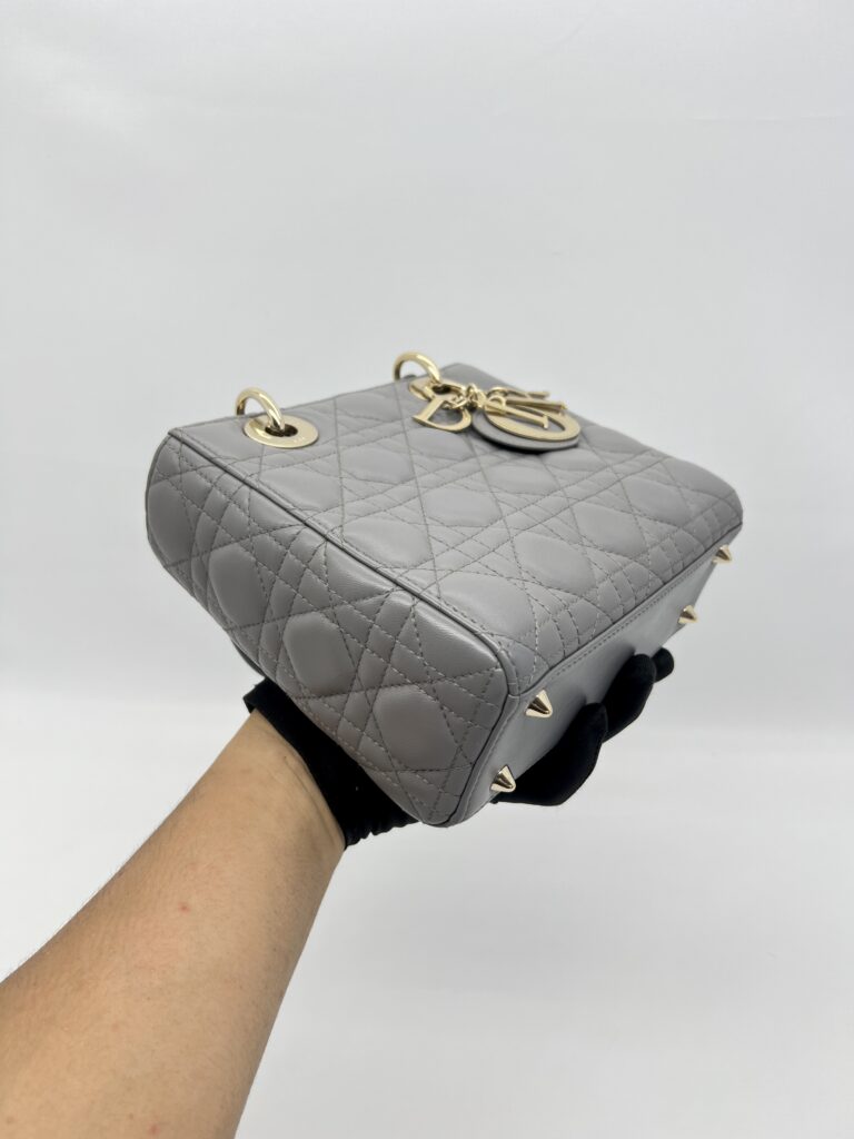 Dior Lady Dior Small Grey GHW