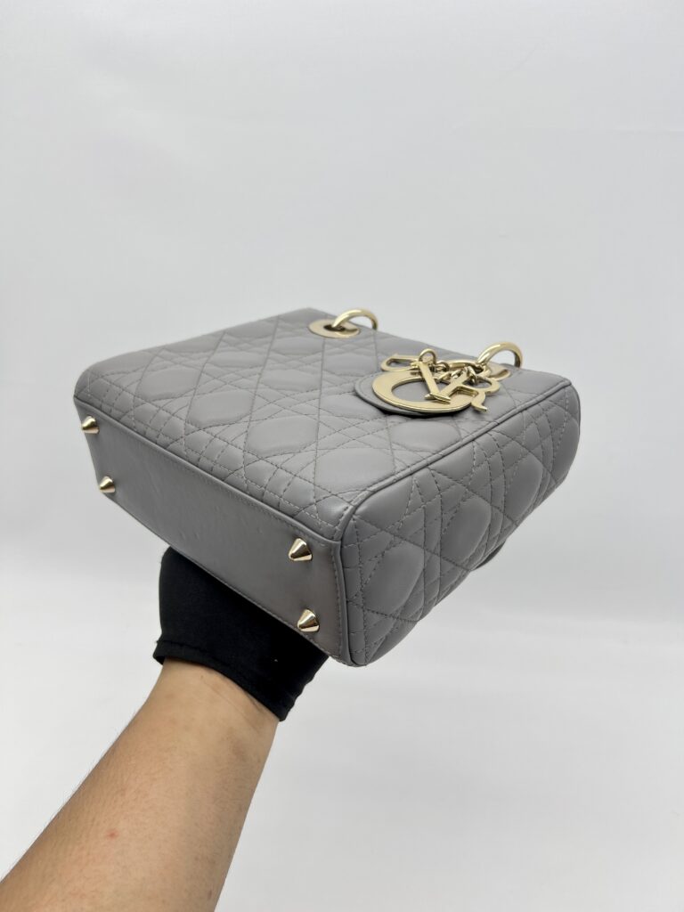Dior Lady Dior Small Grey GHW