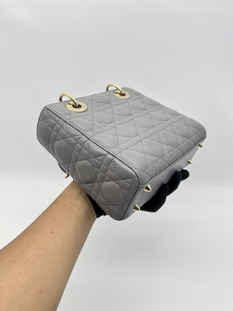 Dior Lady Dior Small Grey GHW