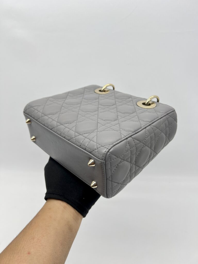 Dior Lady Dior Small Grey GHW