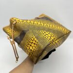 Louis Vuitton Neverfull MM x Yayoi Kusuma Monogram Yellow GHW