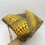Louis Vuitton Neverfull MM x Yayoi Kusuma Monogram Yellow GHW