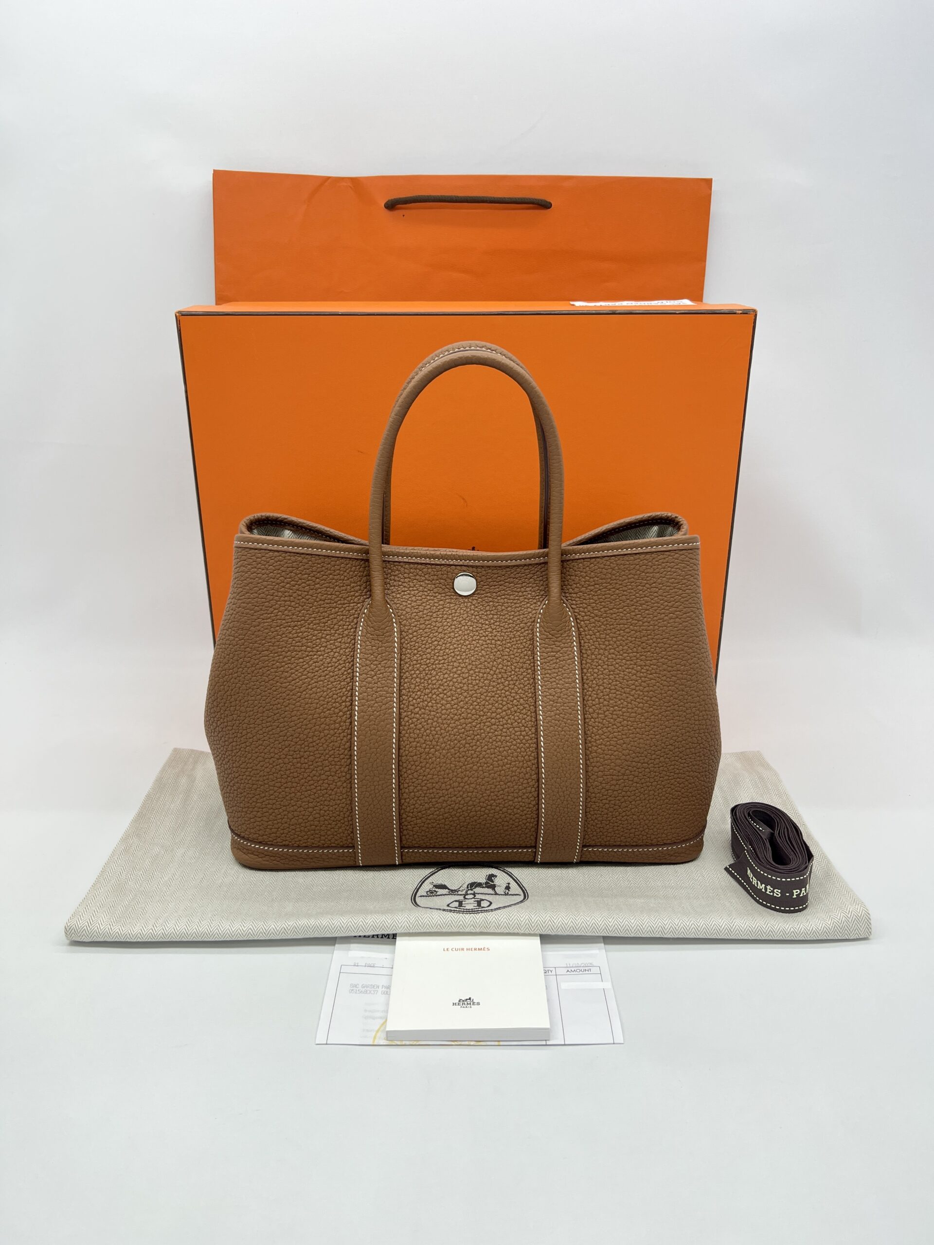 Hermes Garden Party 30 Negoda Gold PHW