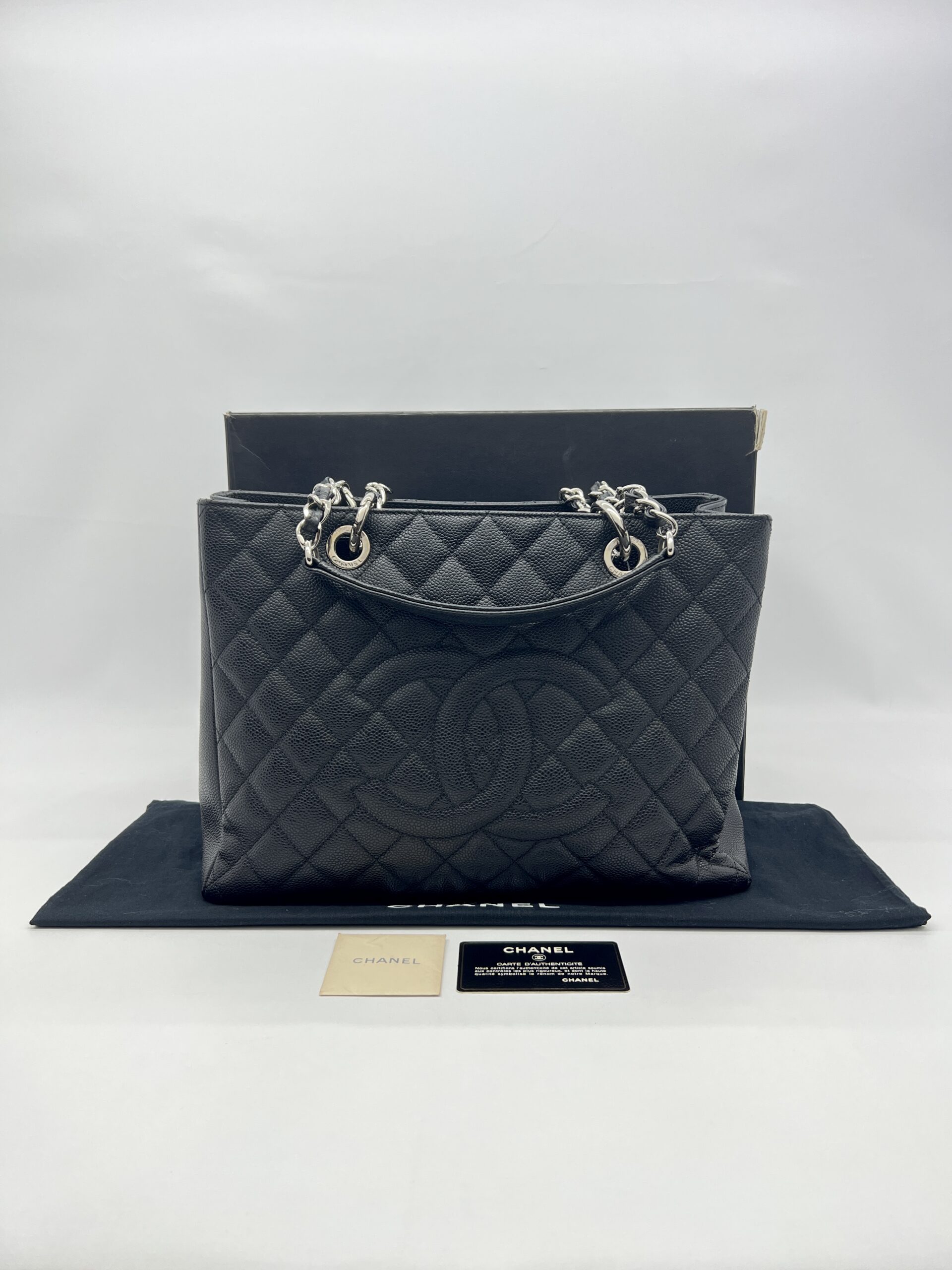 Chanel GST Caviar Black SHW