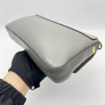 Fendi Grace 1974 Bagguette Vittelo Grey Red GHW