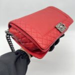 Chanel Boy Reverso Medium Calfskin Red RHW