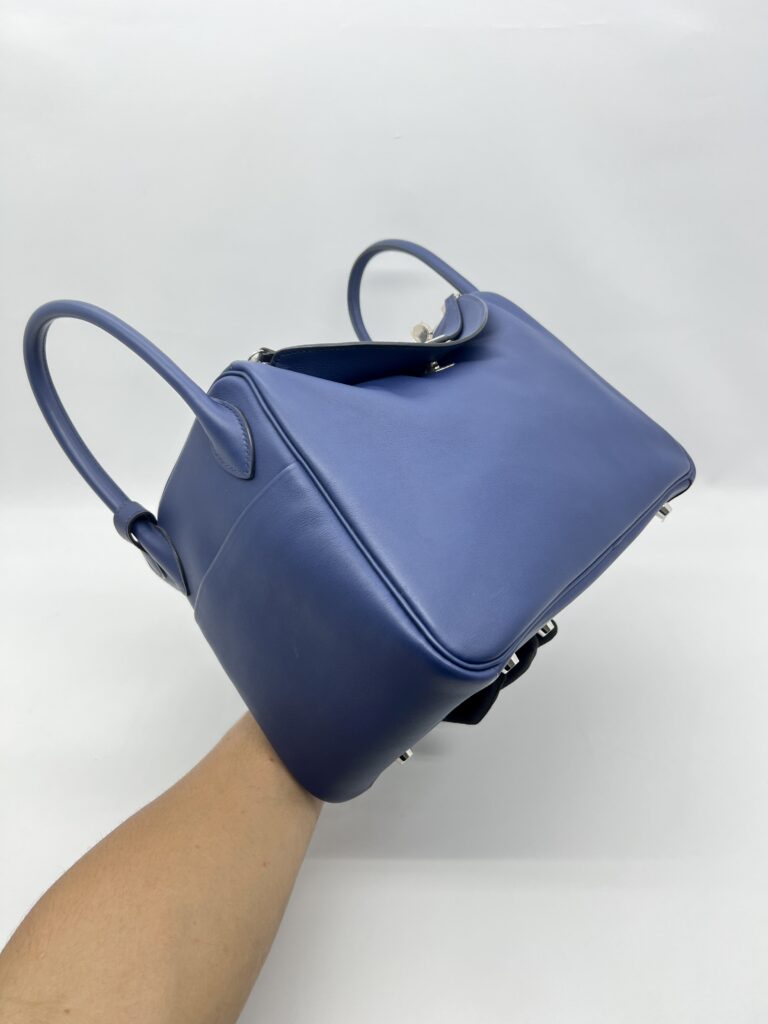Hermes Lindy 30 Swift Bleu Encre PHW