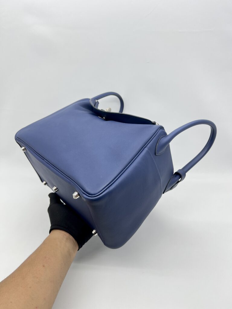 Hermes Lindy 30 Swift Bleu Encre PHW