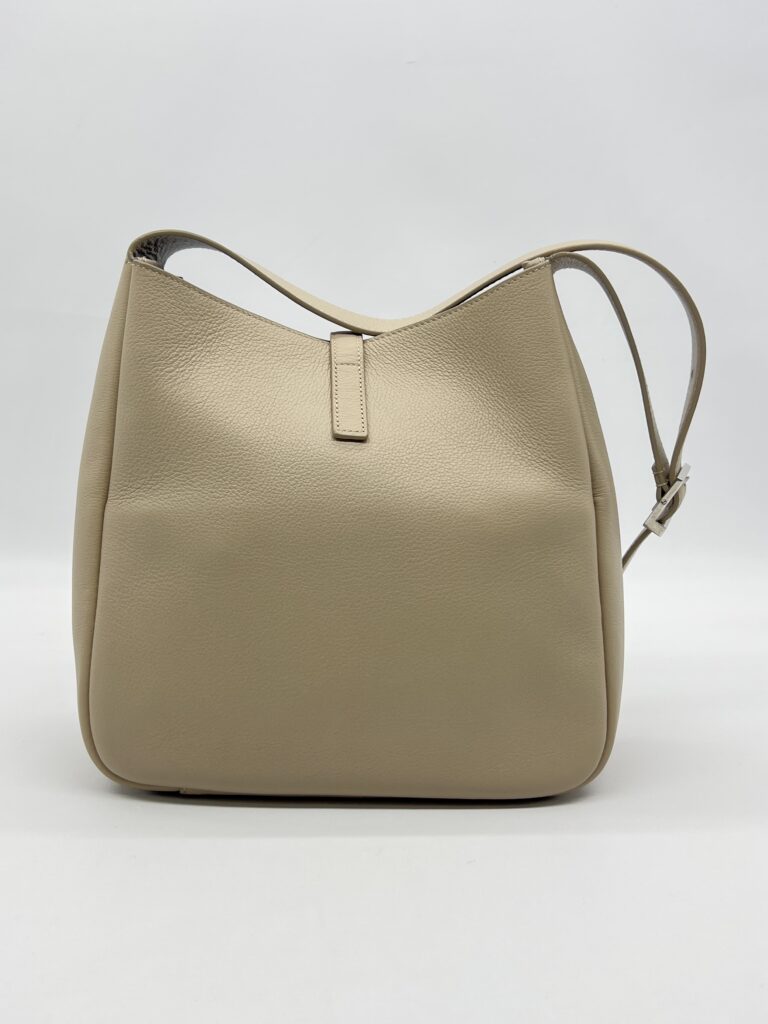 Saint Laurent Hobo Le 5A7 Supple Small Taupe SHW