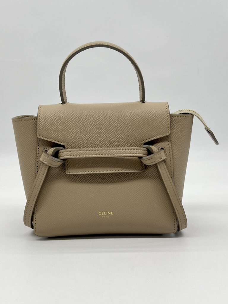 Celine Pico Belt Bag Grained Calfskin Light Taupe GHW
