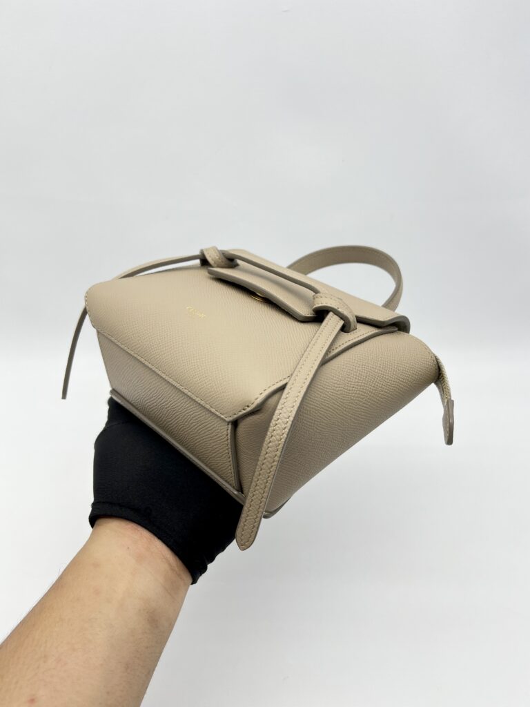 Celine Pico Belt Bag Grained Calfskin Light Taupe GHW