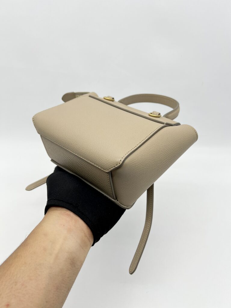 Celine Pico Belt Bag Grained Calfskin Light Taupe GHW
