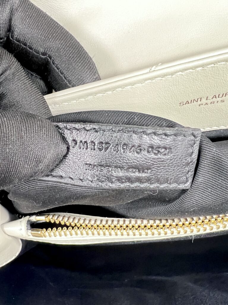 Saint Laurent Lou Lou Medium White GHW