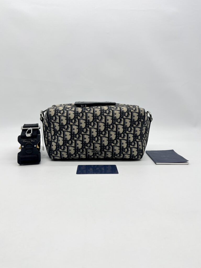 Dior Lingot Messenger Canvas Oblique Navy Black SHW