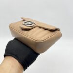 Gucci Marmont Super Mini Geometric Caramel SHW