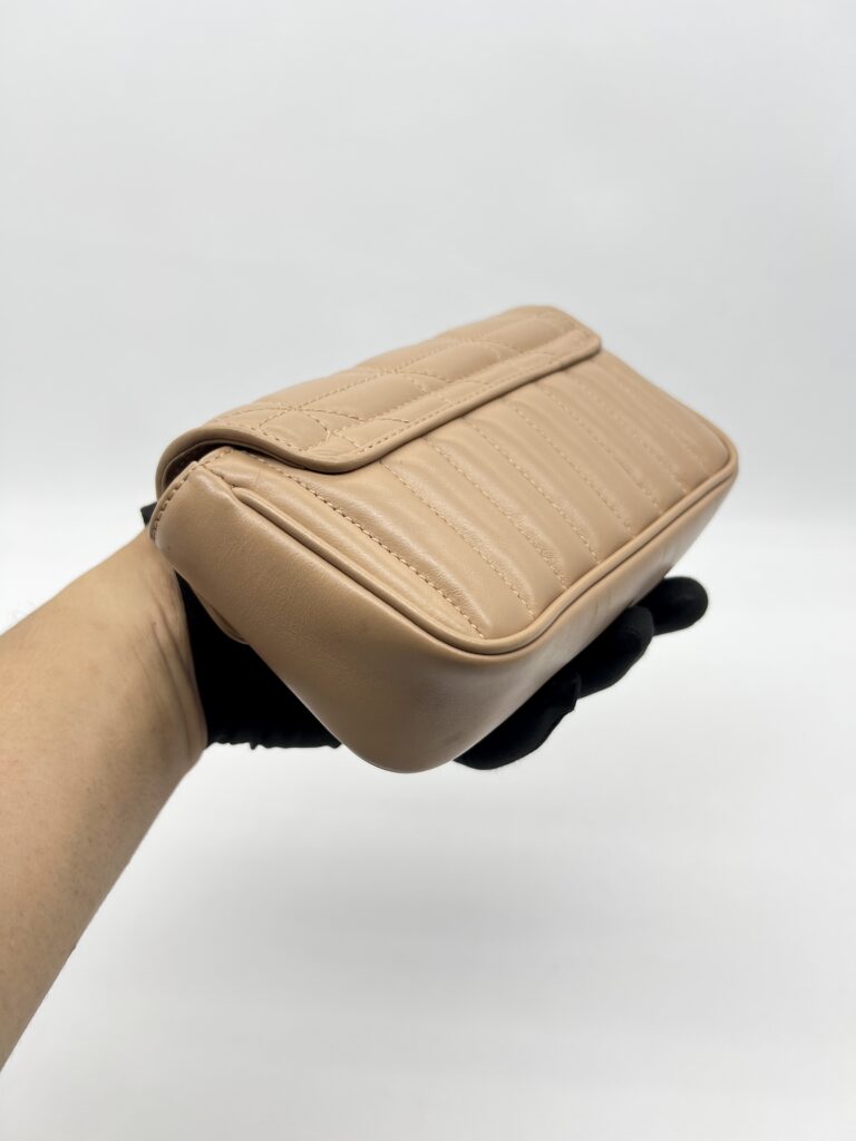 Gucci Marmont Super Mini Geometric Caramel SHW