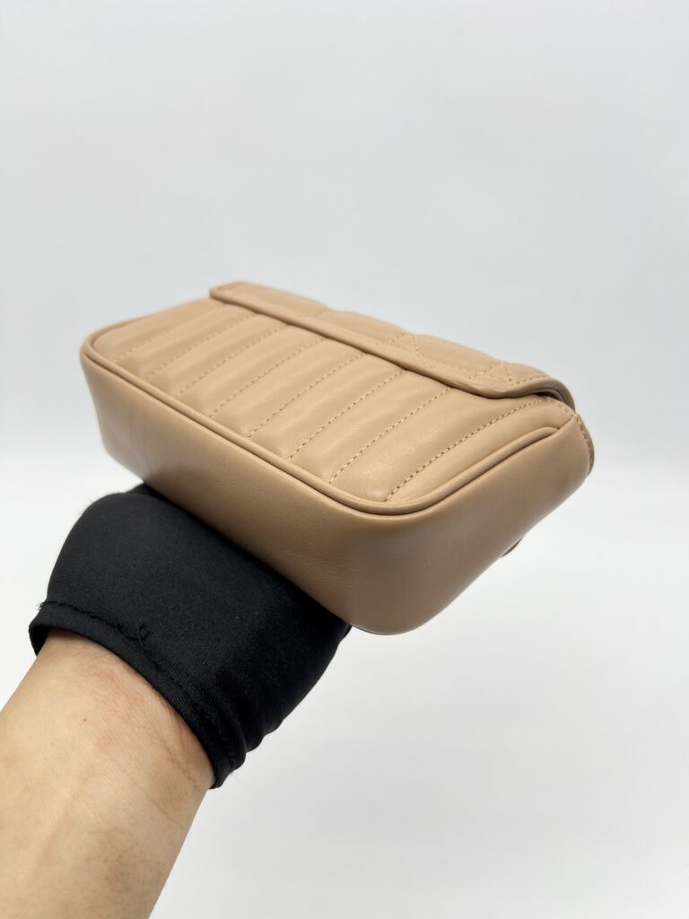 Gucci Marmont Super Mini Geometric Caramel SHW