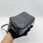 Gucci Mini Marmont Camera Bag Black GHW